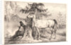 Cossack and Horse beside a Tree, 19th century by Horace Vernet