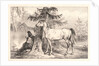 Cossack and Horse beside a Tree, 19th century by Horace Vernet