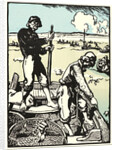 Loups de Mer (Shrimp Fishermen), 1898 by Auguste Louis Lepère