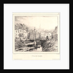 Vue de Caën, 1832 by Eugène Isabey