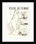 Study of a Woman (Etude de femme), 1893 by Henri de Toulouse-Lautrec