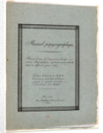 Cover for Receuil Papryographique, 1820 by Alois Senefelder