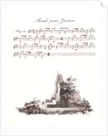 A Pen Drawing and Musical Notes, from Receuil Papryographique, 1820 by Alois Senefelder