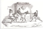 Three Boys Playing with an Ass, 1820 by Théodore Géricault