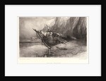 Stranded Brig, 19th century by Eugène Isabey