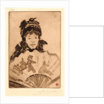 Lady with a Fan, ca. 1878-1896 by Henri Charles Guérard