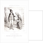 Charitable sir, may God save your sons from my daughters by Paul Gavarni