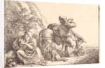 Italian Peasant Family Resting, 1809 by Benjamin Zix