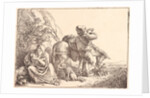 Italian Peasant Family Resting, 1809 by Benjamin Zix
