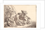 Italian Peasant Family Resting, 1809 by Benjamin Zix