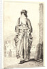 Lady Walking Seen from Behind (La Femme marchand au fond), ca. 1710 by Jean-Antoine Watteau