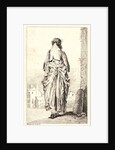 Lady Walking Seen from Behind (La Femme marchand au fond), ca. 1710 by Jean-Antoine Watteau
