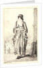 Lady Walking Seen from Behind (La Femme marchand au fond), ca. 1710 by Jean-Antoine Watteau