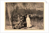 Sortie du Théatre du Chatelet, 1888 by Auguste Louis Lepère