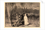 Sortie du Théatre du Chatelet, 1888 by Auguste Louis Lepère