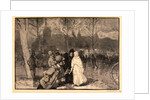 Sortie du Théatre du Chatelet, 1888 by Auguste Louis Lepère