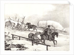 Wagoners Driving up a Hill, 1823 by Théodore Géricault