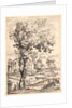 Landscape with Two Men near a Knoll, ca. 1660-1680 by Giovanni Francesco Grimaldi