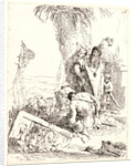 A Shepherd with Two Magicians, ca. 1735-1740 by Giovanni Battista Tiepolo