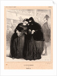 Le Jeu des Dominos, 19th century by Paul Gavarni