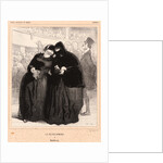 Le Jeu des Dominos, 19th century by Paul Gavarni
