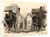 The Old Quarter of Vitre (Un Vieux quartier de Vitré), 1879 by Maxime Lalanne
