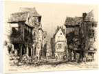 The Old Quarter of Vitre (Un Vieux quartier de Vitré), 1879 by Maxime Lalanne