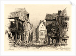 The Old Quarter of Vitre (Un Vieux quartier de Vitré), 1879 by Maxime Lalanne