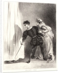 Hamlet: Qu'est ce donc?, 1834-1843 by Eugène Delacroix