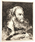 Old Man with an Open Book, 18th century by Giovanni Domenico Tiepolo