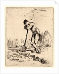Man Leaning on His Spade (L'Homme appuye sur sa Beche), ca. 1847-1848 by Jean-François Millet
