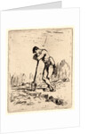 Man Leaning on His Spade (L'Homme appuye sur sa Beche), ca. 1847-1848 by Jean-François Millet