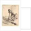 Man Leaning on His Spade (L'Homme appuye sur sa Beche), ca. 1847-1848 by Jean-François Millet