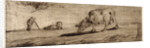 Sheep Grazing (Moutons Paissant), ca. 1849-1850 by Jean-François Millet