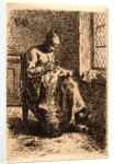 Woman Sewing (La Couseuse), ca. 1855-1856 by Jean-François Millet