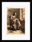 Woman Sewing (La Couseuse), ca. 1855-1856 by Jean-François Millet