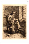 Woman Sewing (La Couseuse), ca. 1855-1856 by Jean-François Millet