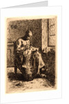 Woman Sewing (La Couseuse), ca. 1855-1856 by Jean-François Millet