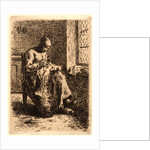 Woman Sewing (La Couseuse), ca. 1855-1856 by Jean-François Millet