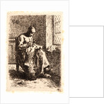 Woman Sewing (La Couseuse), ca. 1855-1856 by Jean-François Millet