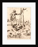 Girl Minding Geese (La Gardeuse), 1855-1856 by Jean-François Millet