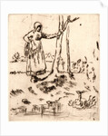Girl Minding Geese (La Gardeuse), 1855-1856 by Jean-François Millet