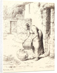 Woman Emptying a Pail (Femme vidant un seau), 1862 by Jean-François Millet