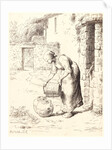 Woman Emptying a Pail (Femme vidant un seau), 1862 by Jean-François Millet