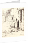 Woman Emptying a Pail (Femme vidant un seau), 1862 by Jean-François Millet