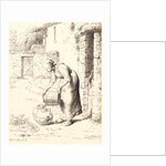 Woman Emptying a Pail (Femme vidant un seau), 1862 by Jean-François Millet