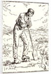 Digger Leaning on His Spade (Becheur au repos), 1874 by Pierre Millet