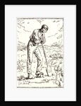Digger Leaning on His Spade (Becheur au repos), 1874 by Pierre Millet