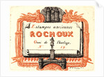 Adresse de Rochoux, 19th century by Charles Meryon