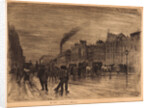 Winter Morning on the Quai (Un Quai de Paris—Matinée d'Hiver sur les Quais), 19th century by Félix Hilaire Buhot